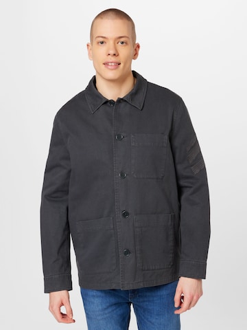 Zadig & Voltaire - Regular Fit Camisa 'BERTIE' em cinzento: frente