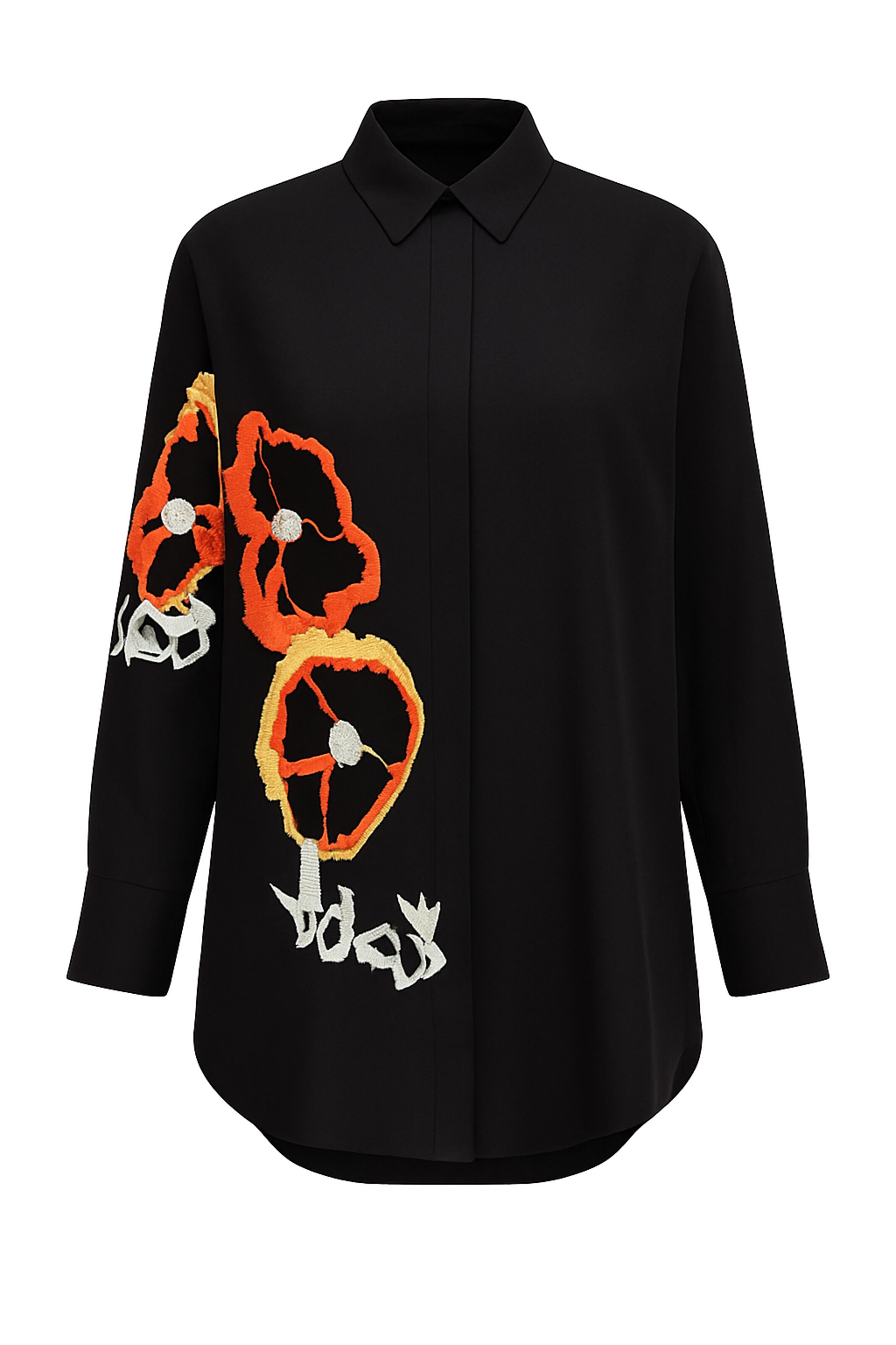 Touche Prive Bluse in Schwarz: Vorderseite