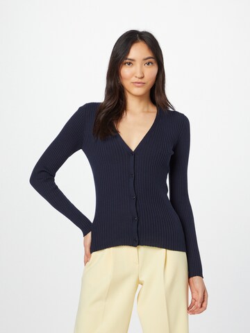 ARMEDANGELS Knit Cardigan 'Tinna' in Blue: front