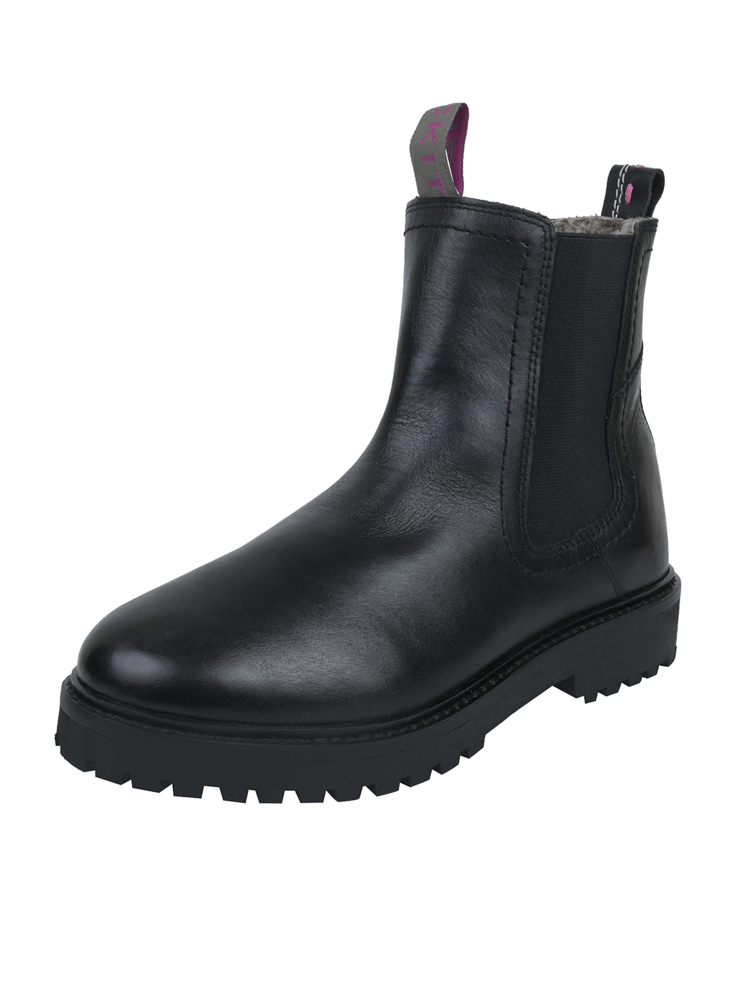 Crickit Chelsea boots ' SOA ' in Zwart: voorkant