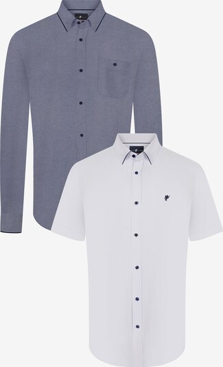 Camicia 'UGO' DENIM CULTURE di colore blu scuro / bianco, Visualizzazione prodotti