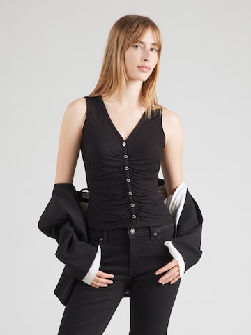 GUESS - Blusa 'BIANCA' en negro: frente