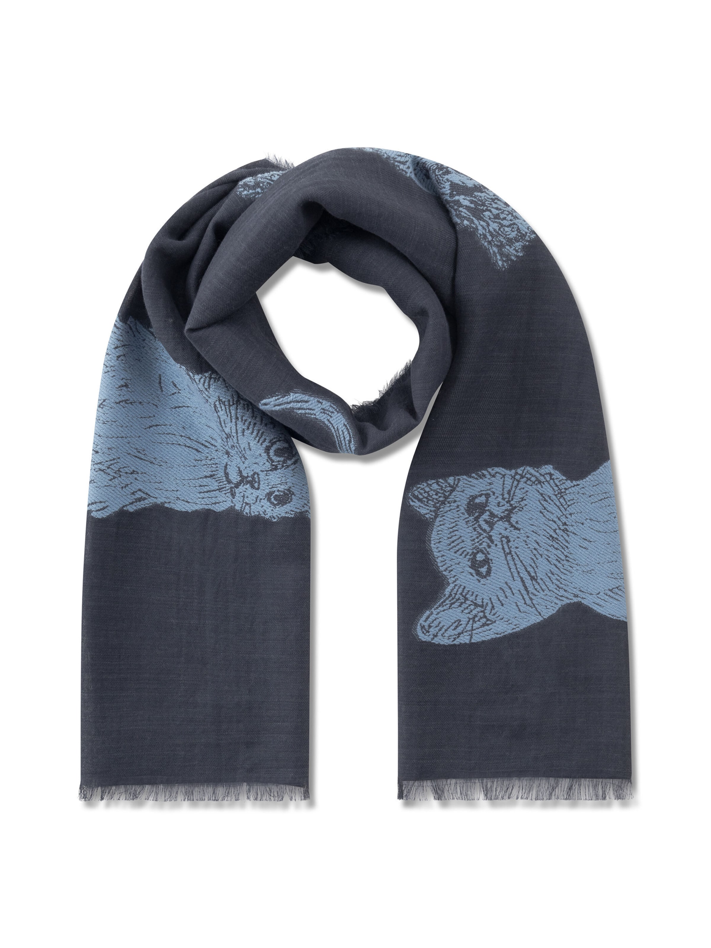 Écharpe CODELLO en bleu : devant