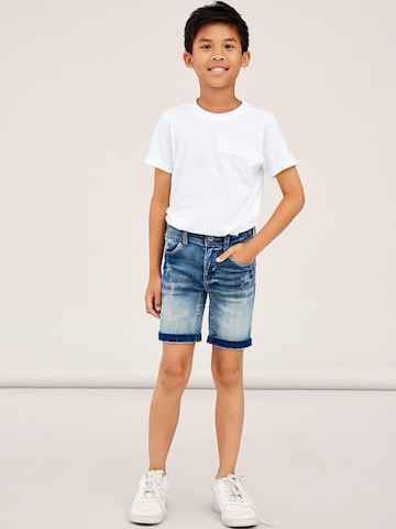 NAME IT Regular Shorts 'Theo' in Blau