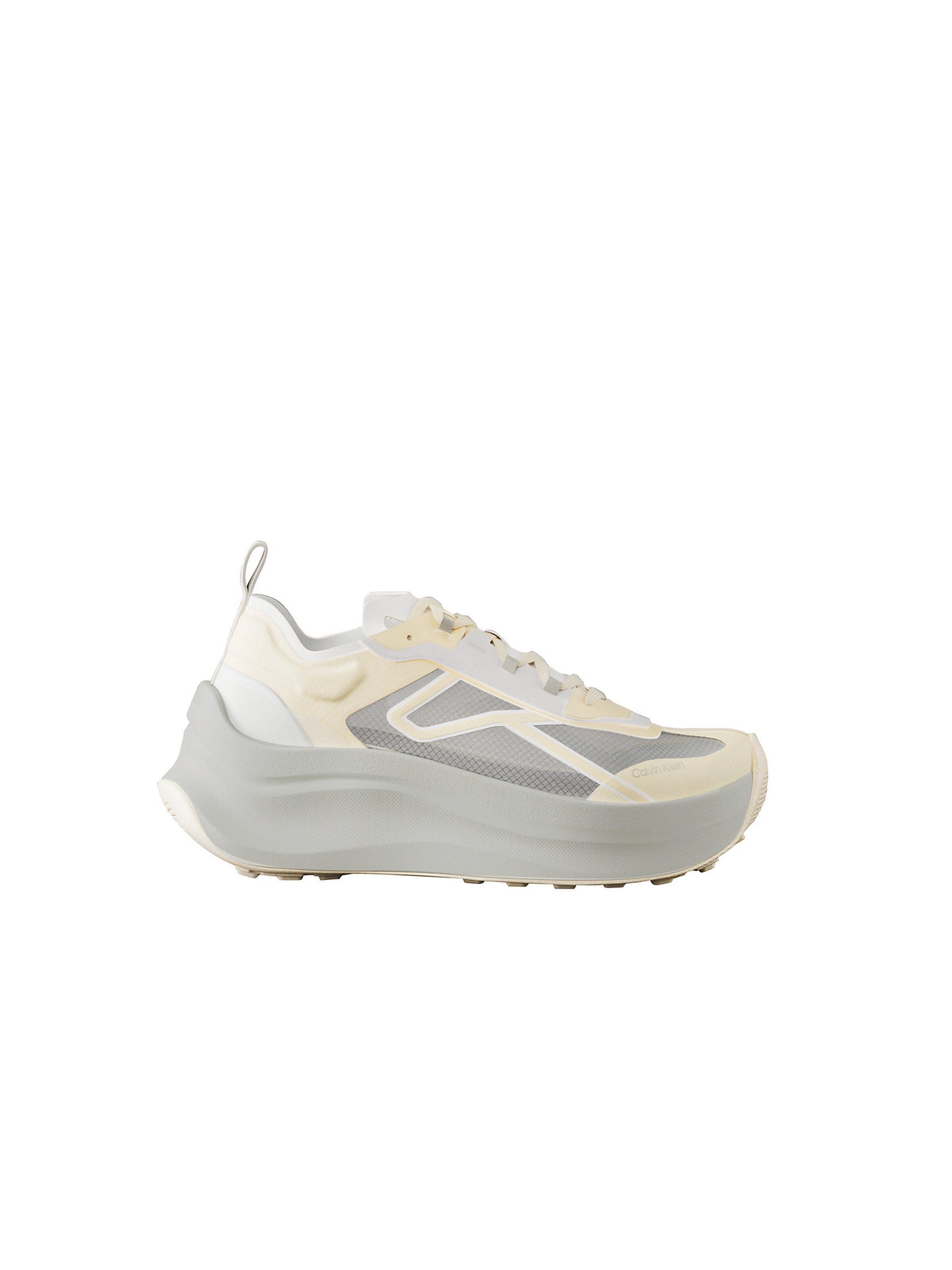 Calvin Klein Platform trainers in Beige: front
