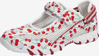 ALLROUNDER BY MEPHISTO Ballerina 'Niro' in jade / rot, Produktansicht
