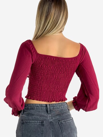 Chemisier Elara en rouge