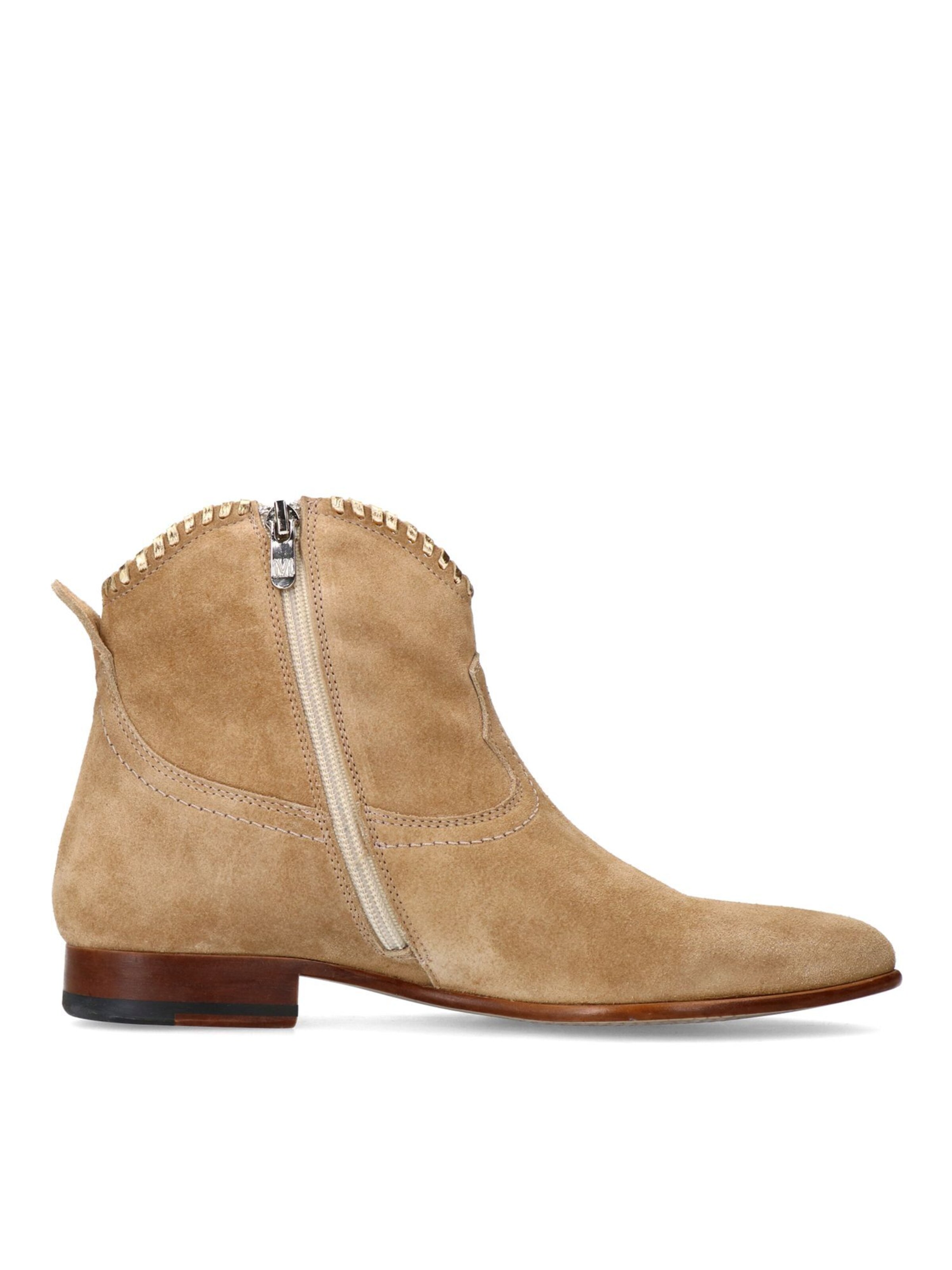 MANFIELD Stiefelette in Beige