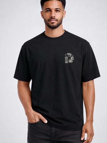 Neverless Shirt 'Bonsai' in Black: front