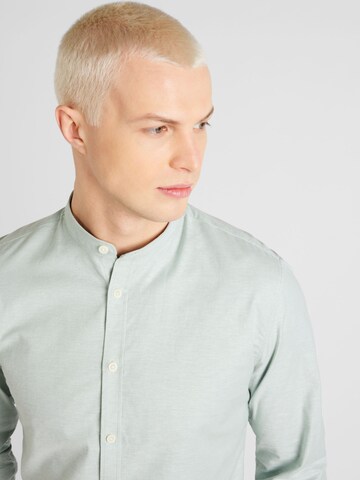 Lindbergh Slim fit Button Up Shirt in Green