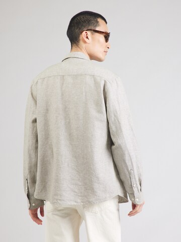 SELECTED Regular Fit Paita 'SLHLEROY' värissä harmaa: takapuoli
