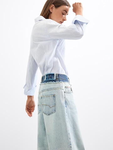 Desigual - Pierna ancha Vaquero en azul