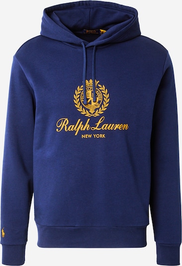 Polo Ralph Lauren Sweater majica u plava melange / tamo žuta, Pregled proizvoda