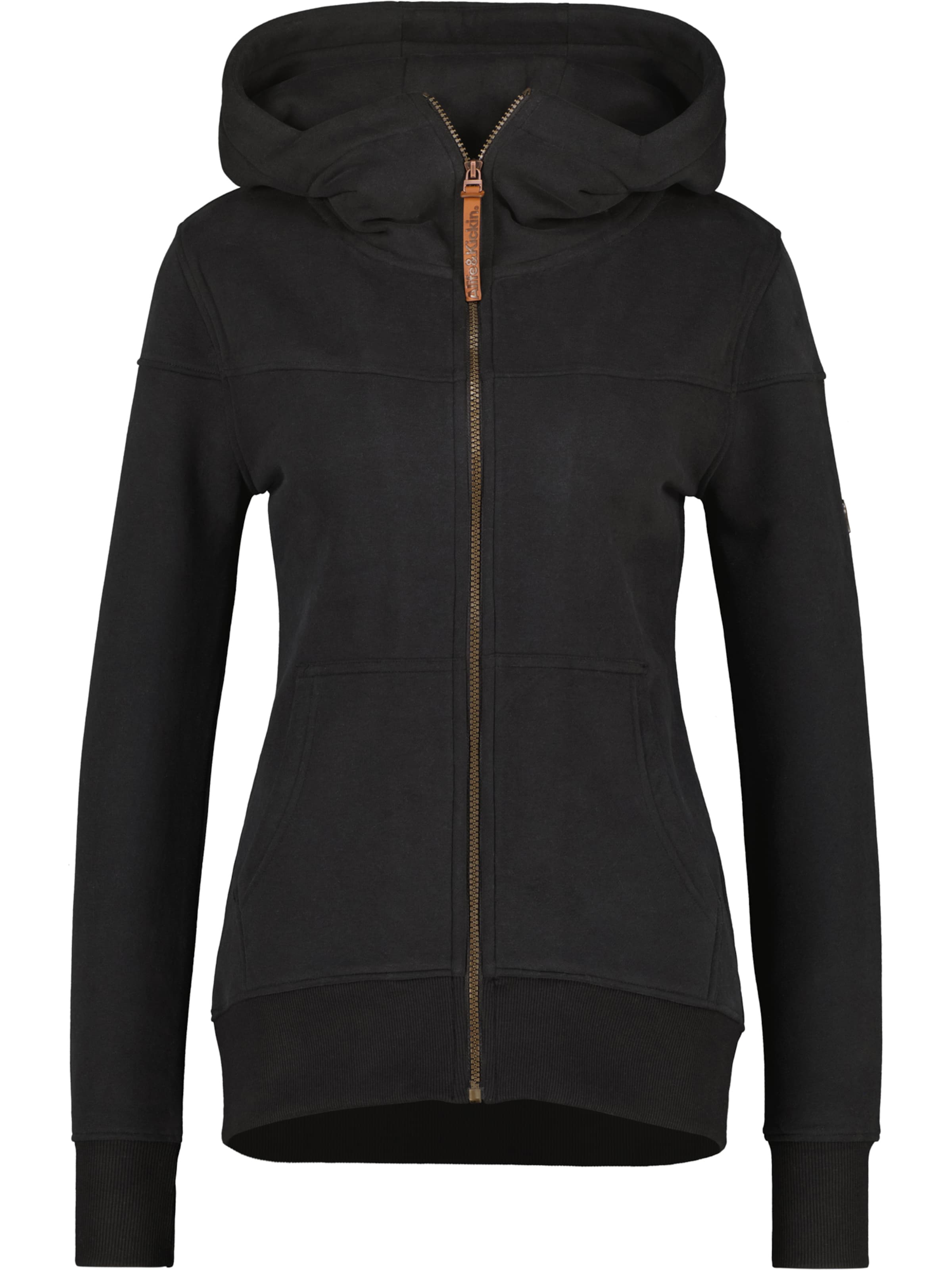 alife & kickin Кофта на молнии в Черный: спереди