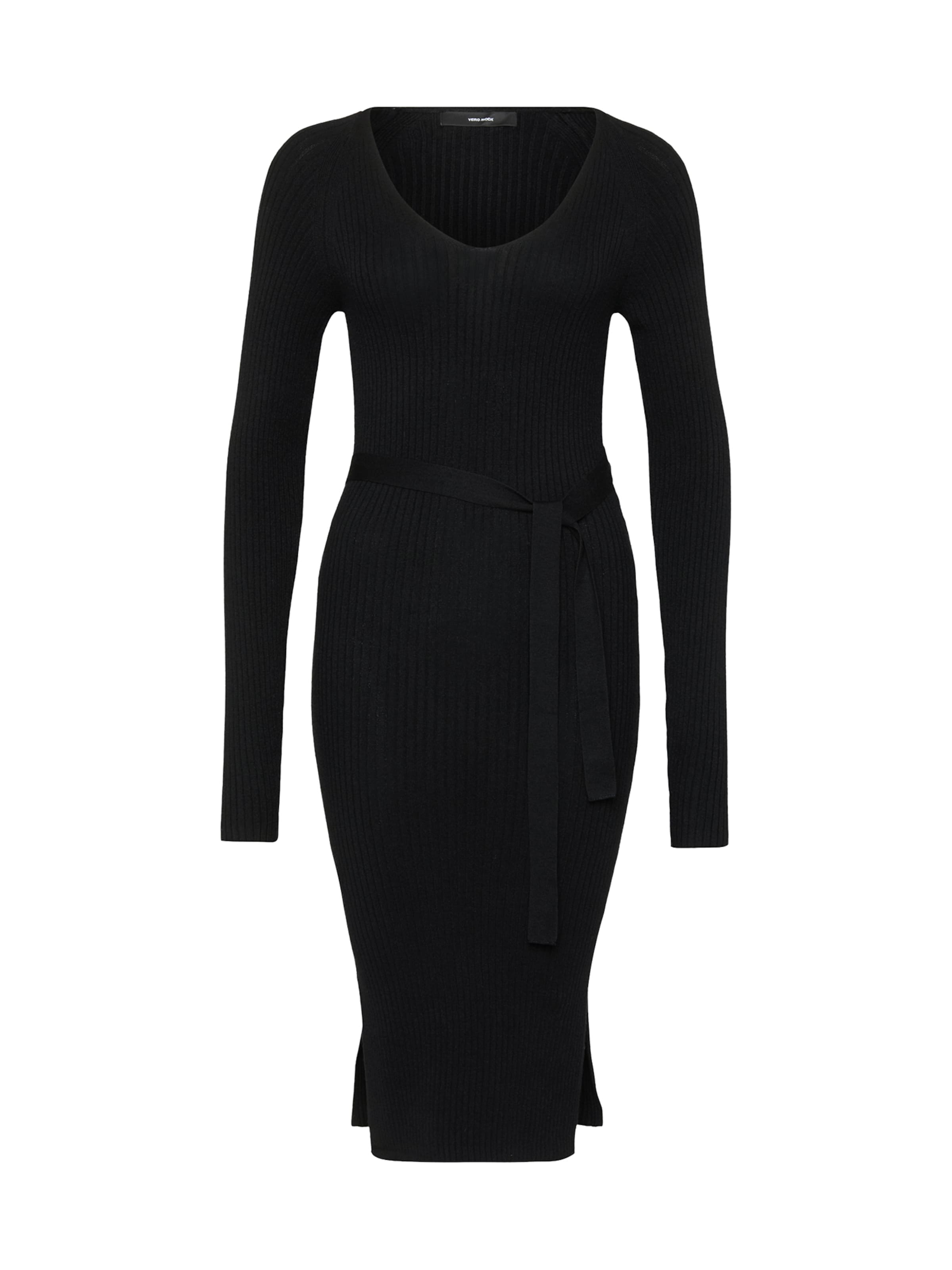 Vero Moda Tall Sukienka z dzianiny &#x27;VMSABA&#x27; w kolorze czarny: przód