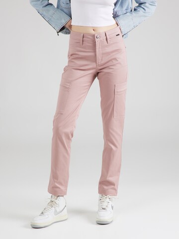 Coupe slim Pantalon cargo G-Star RAW en rose : devant