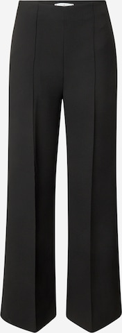 TOMMY HILFIGER Wide leg Pleat-front trousers in Black: front