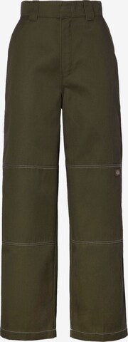 Wide Leg Pantalon DICKIES en vert : devant