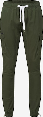 behype Regular Cargo Pants 'LENNY' in Green: front