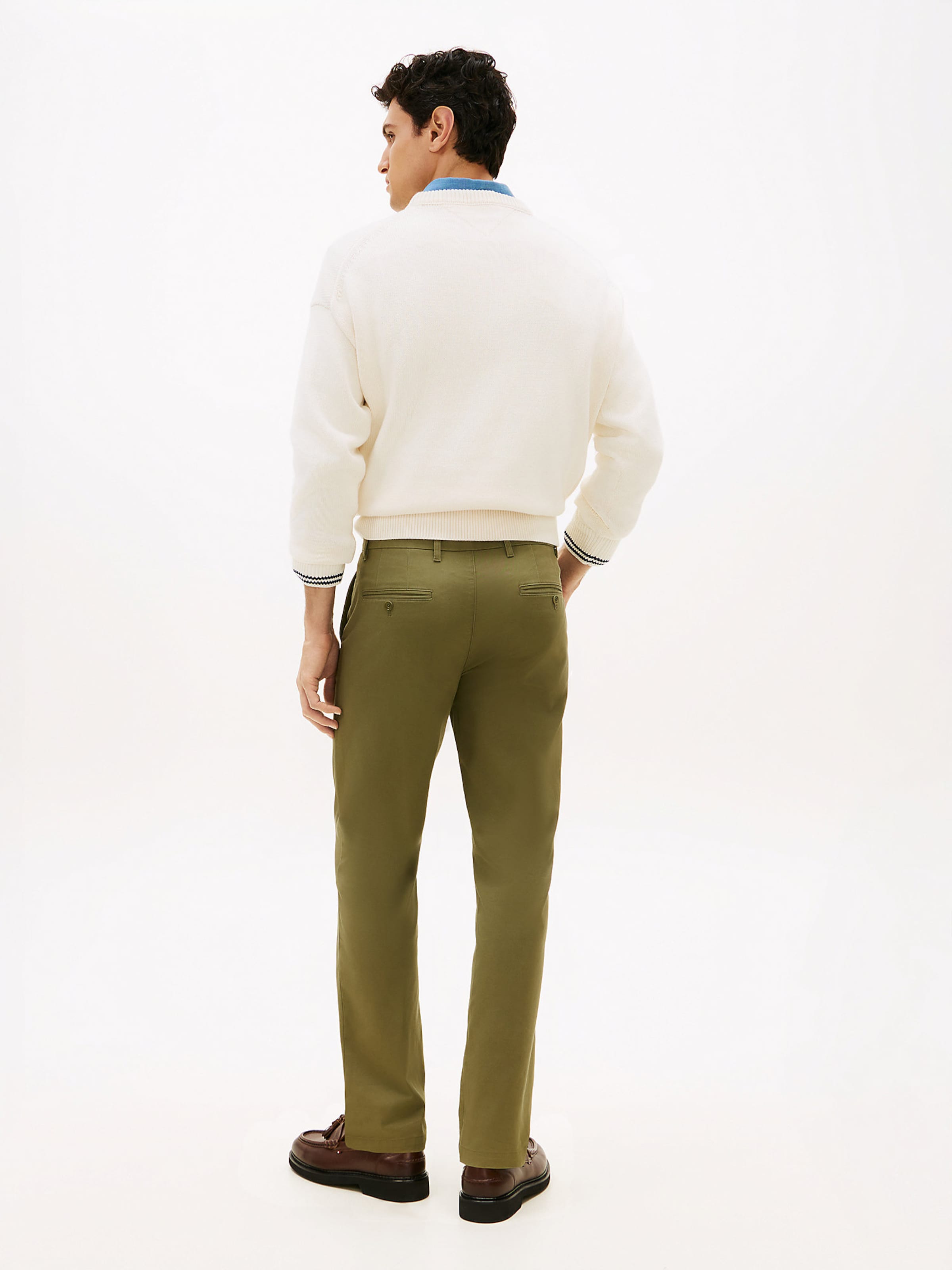 TOMMY HILFIGER Regular Hose 'Denton' in Grün