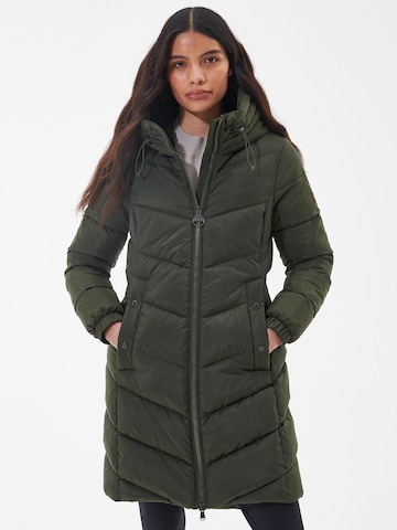 Barbour International Płaszcz zimowy w kolorze zielony: przód