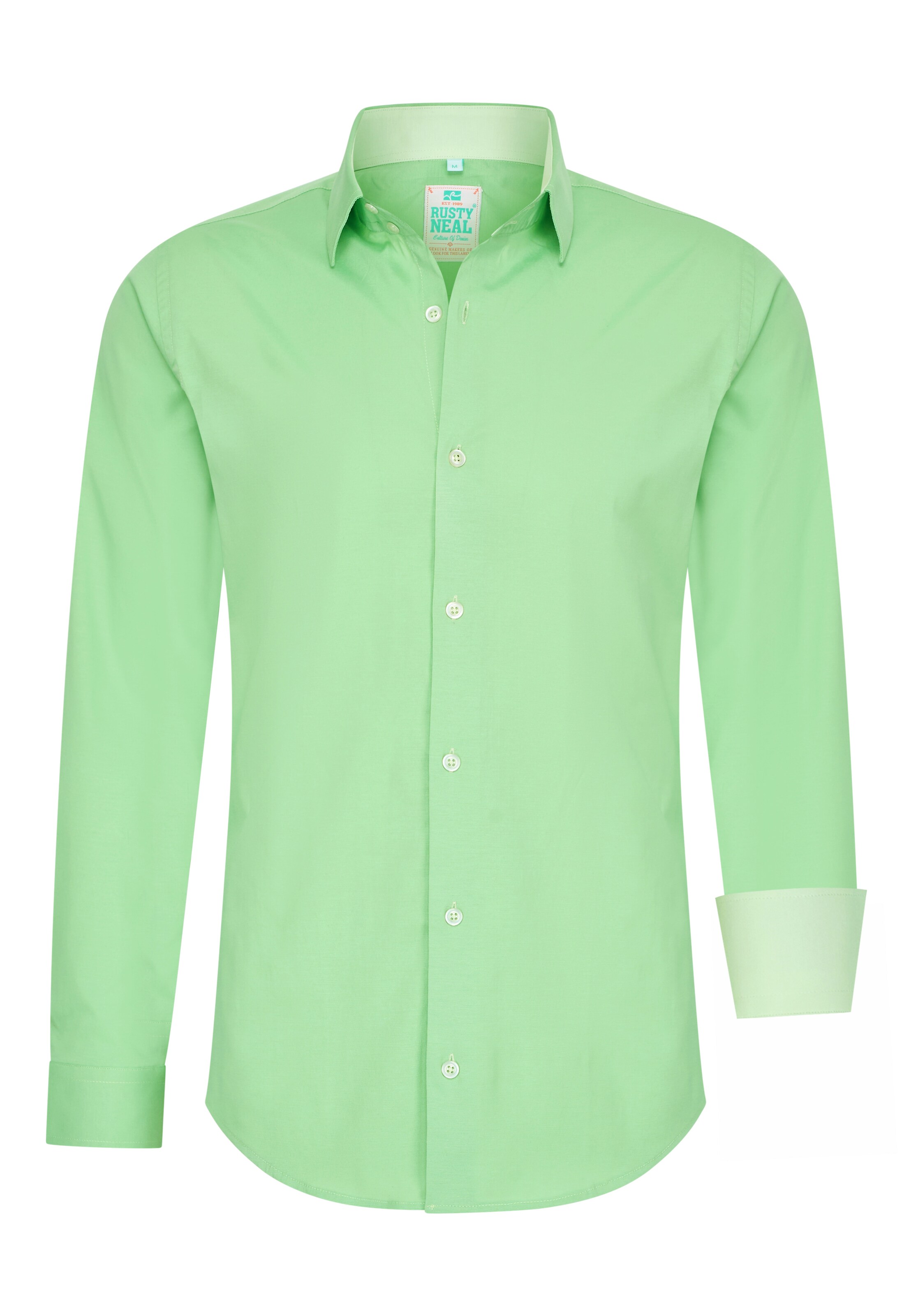 Rusty Neal Slim fit Button Up Shirt in Green: front