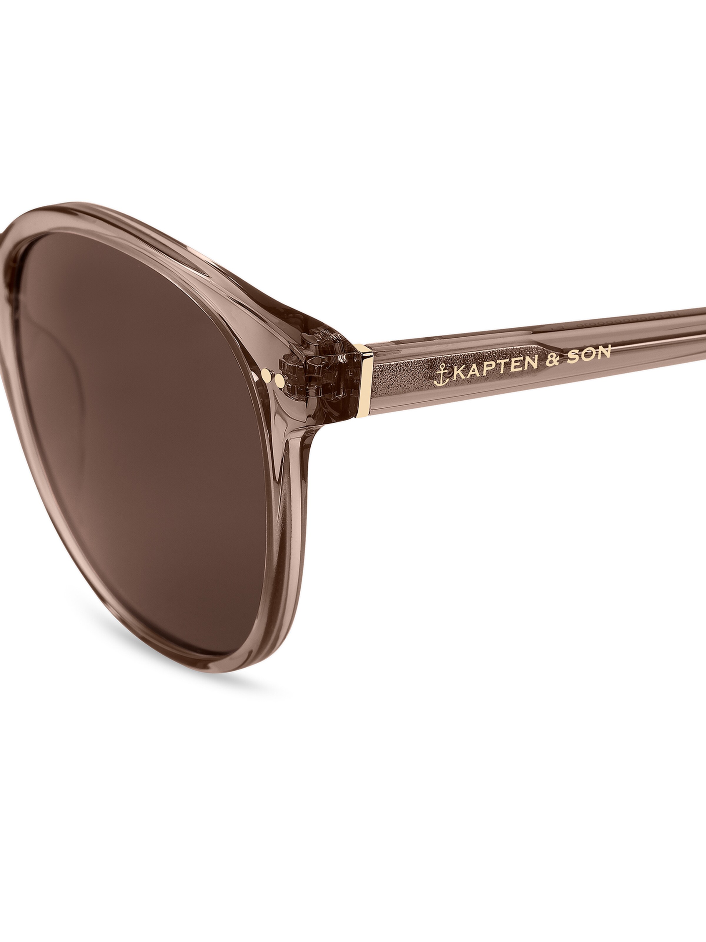 Occhiali da sole 'Nairobi Transparent Hazel Brown' di Kapten & Son in marrone