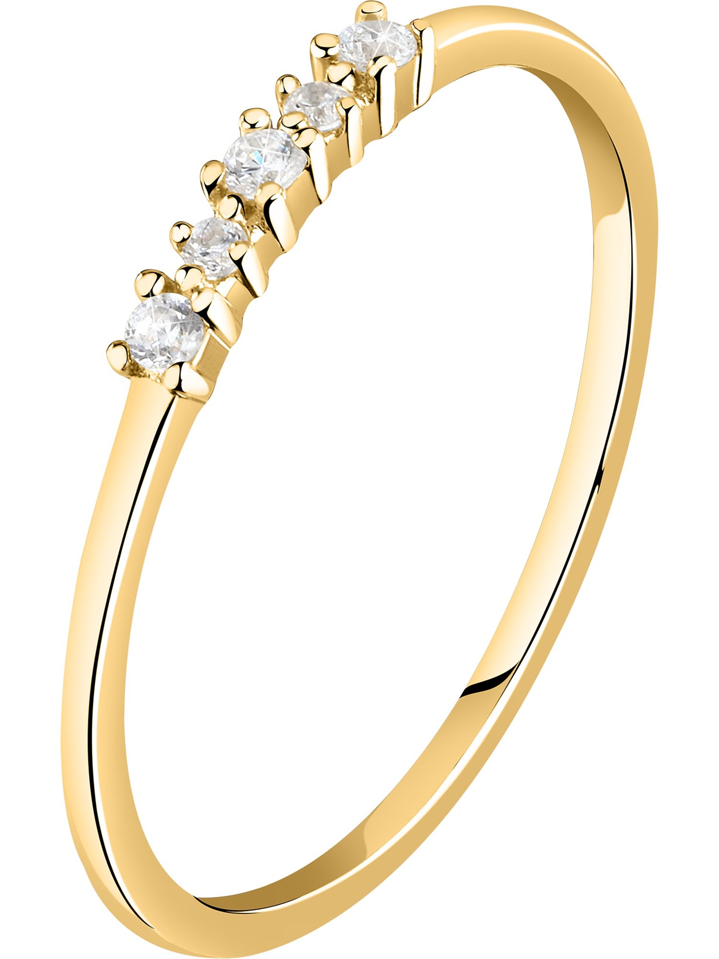 Live Diamond Ring in Gelb: Vorderseite