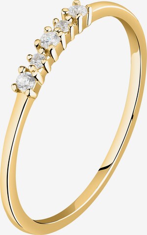 Live Diamond Ring in Yellow: front