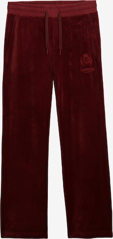 Regular Pantalon Superdry en rouge : devant