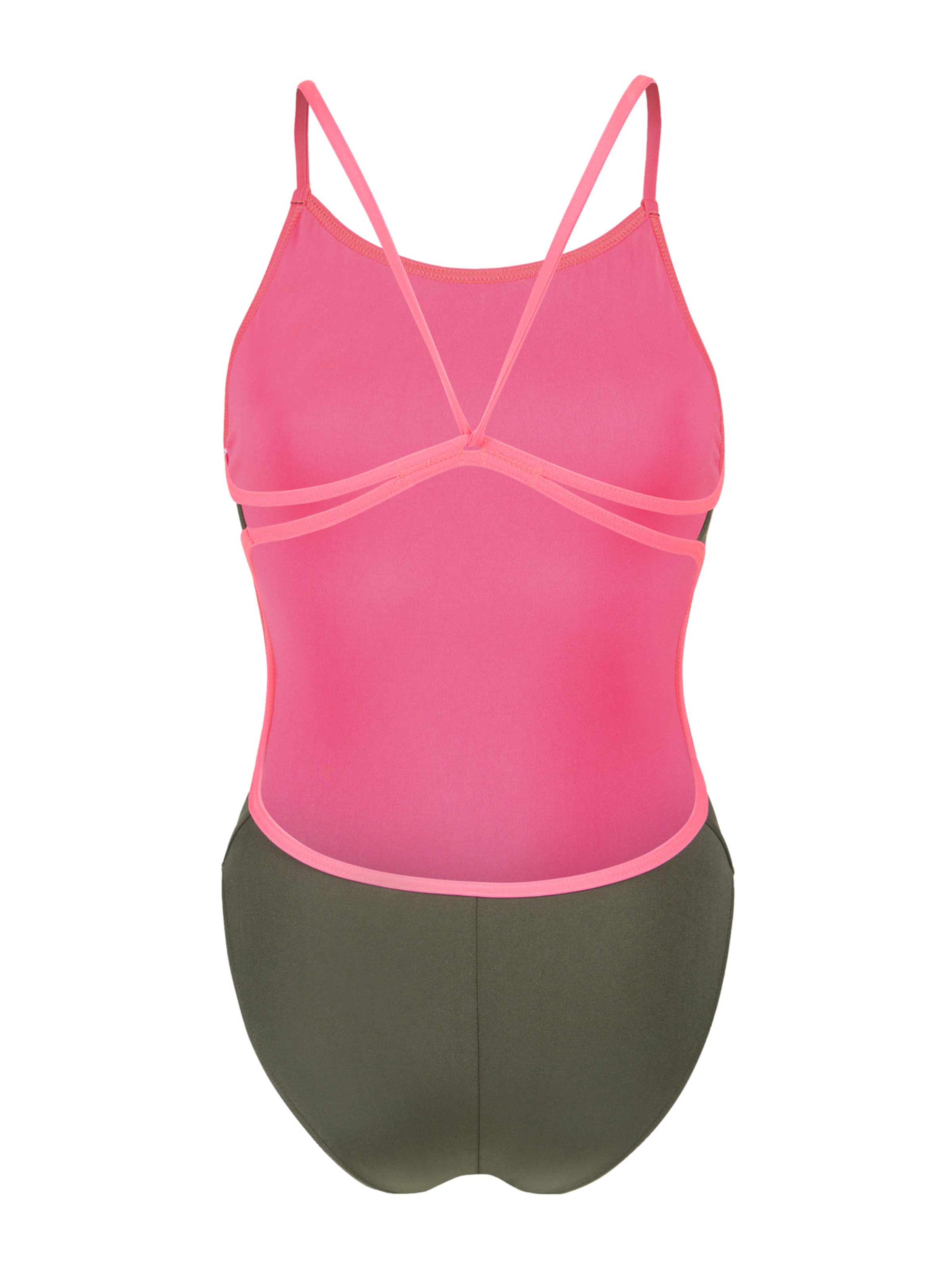 ARENA - Bustier Traje de baño 'LACE BACK SOLID' en verde