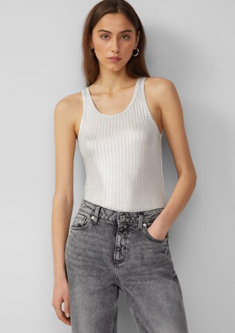 QS Top in Zilver: voorkant
