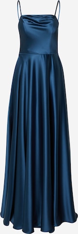 Robe de soirée Laona en bleu : devant