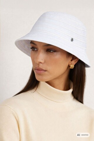 Roeckl Hat 'BARDOLINO' in White: front