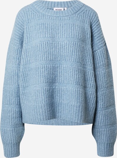 WEEKDAY Pull-over 'Last Sweater' en bleu fumé, Vue avec produit