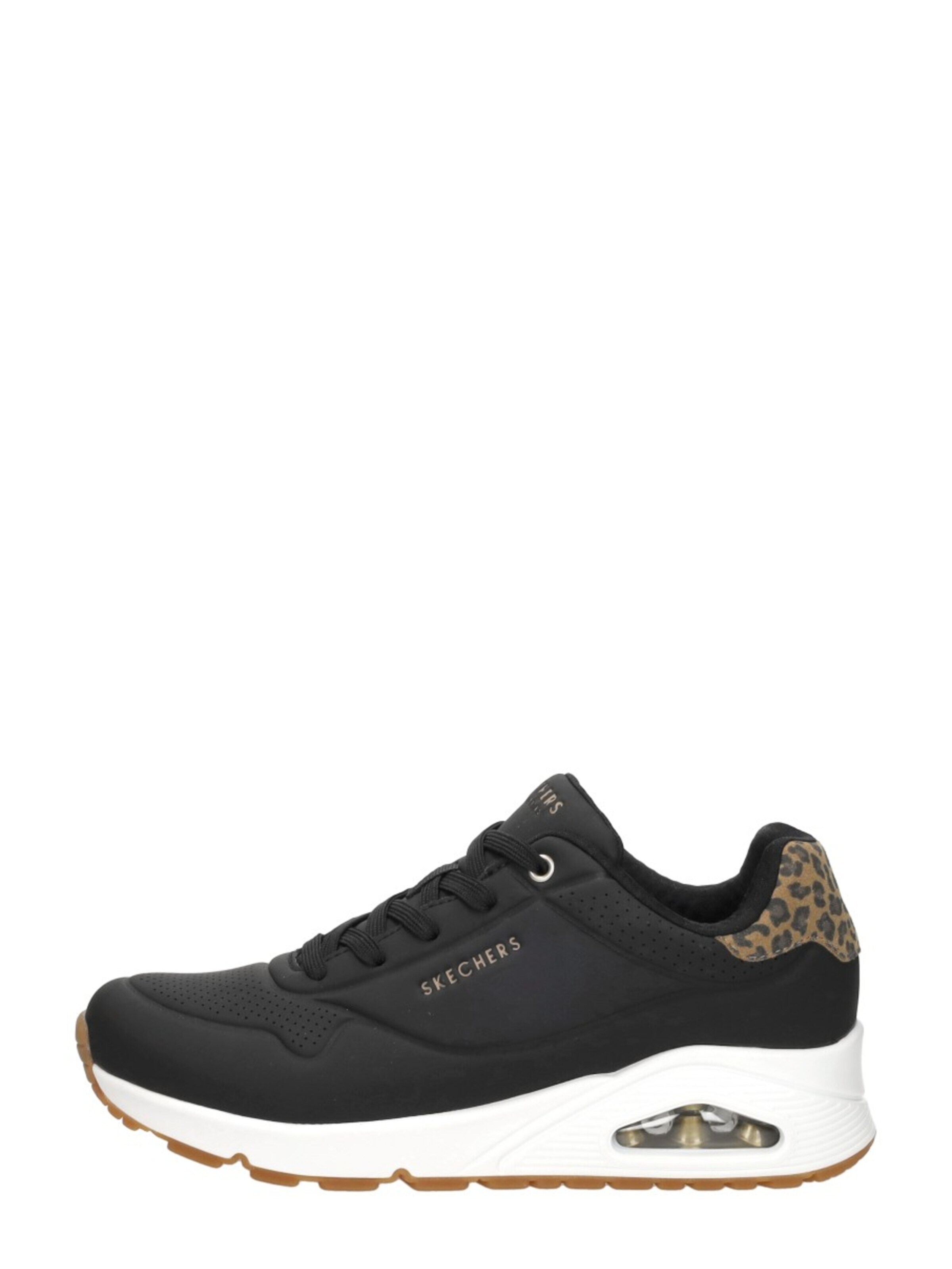 SKECHERS Sneakers laag 'Uno - Jungle Nite' in Zwart: voorkant