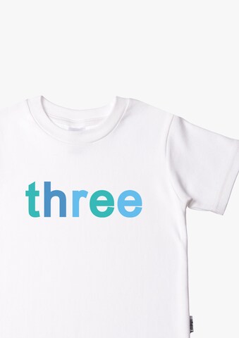 LILIPUT Cooles T-Shirt mit 'three'-Print in Weiß