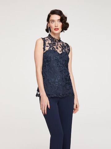 heine Blouse in Blauw: voorkant