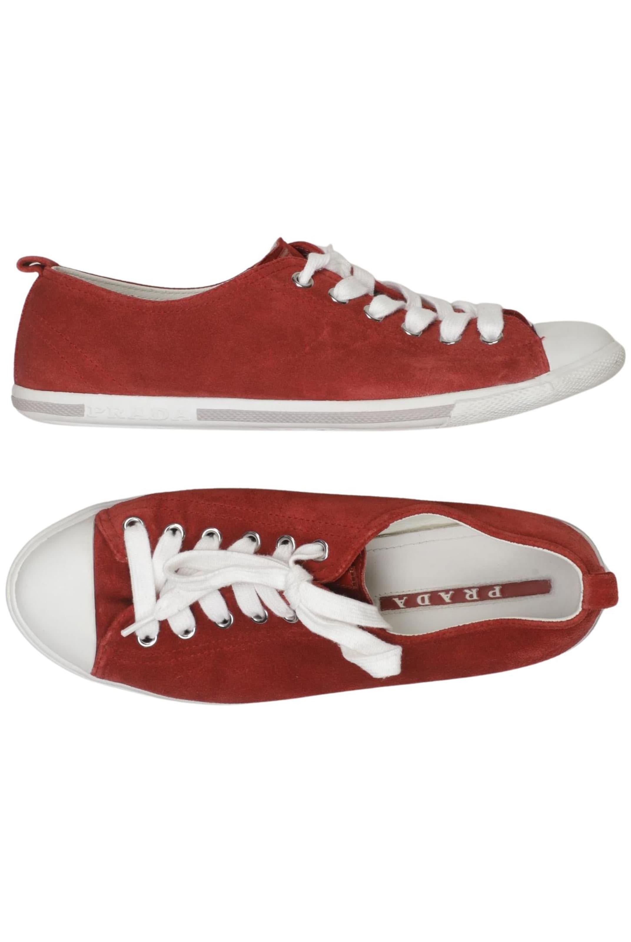 PRADA Sneaker 34,5 in Rot: Vorderseite