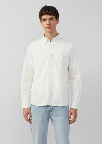 s.Oliver Regular Fit Hemd in Weiß: Vorderseite
