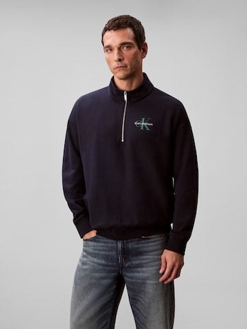 Calvin Klein Jeans Mikina - Modrá: predná strana