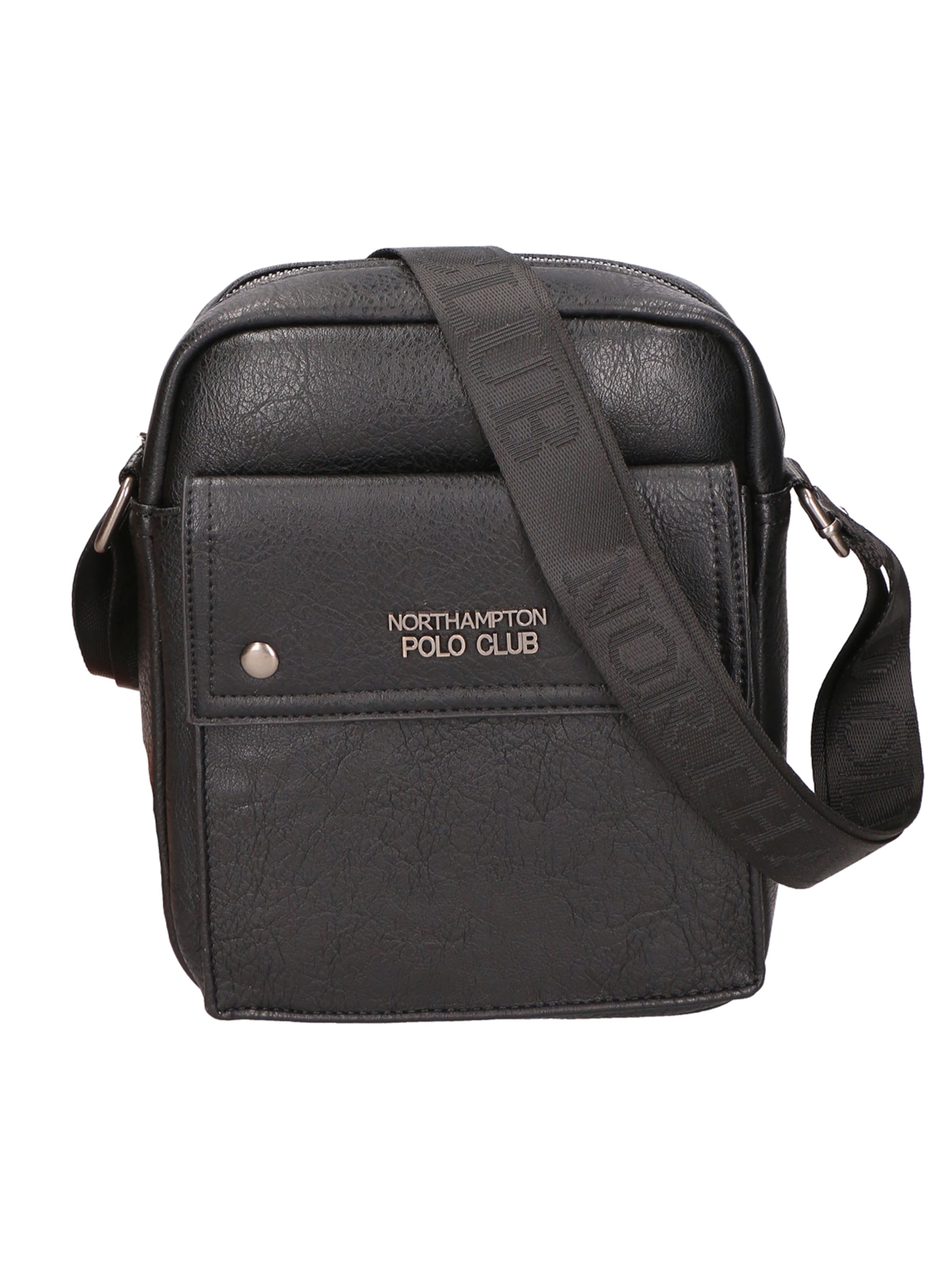 Northampton Polo Club Schoudertas in Zwart: voorkant