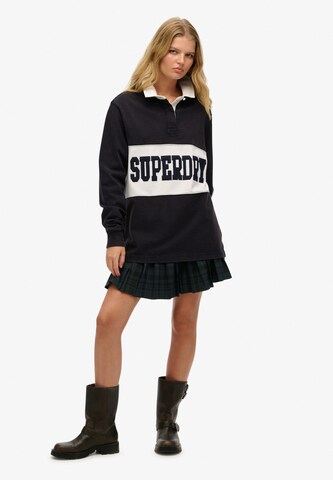 T-shirt oversize 'Athletic Essentials' Superdry en bleu