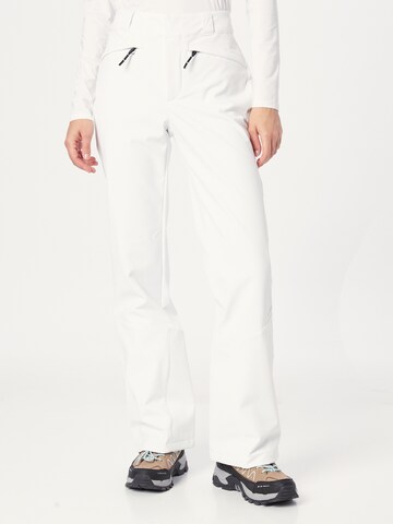 Bootcut Pantalon outdoor Spyder en blanc : devant