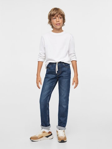 MANGO KIDS Slimfit Jeansy 'Santi' w kolorze niebieski