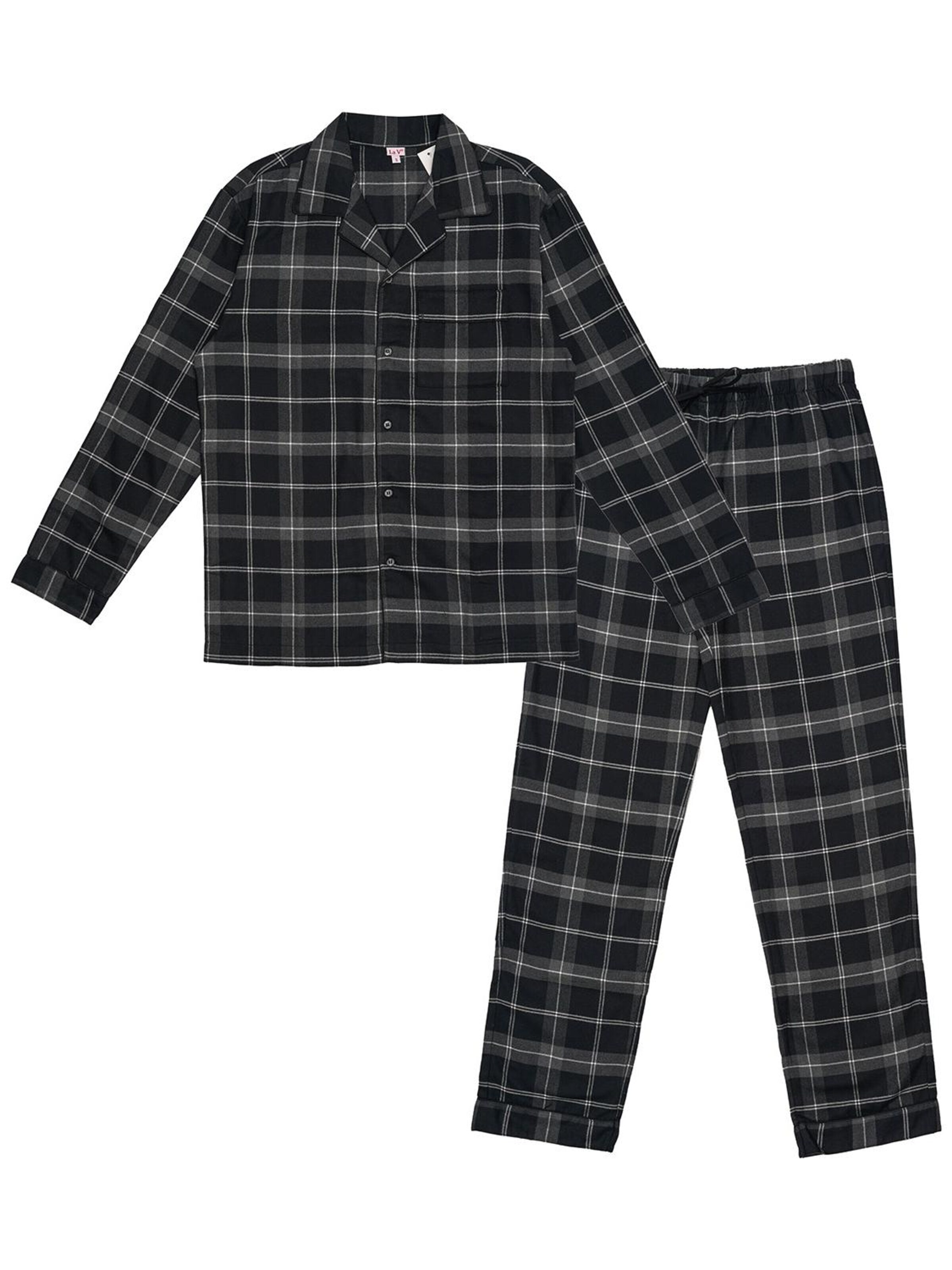 La V Pajamas long in Grey