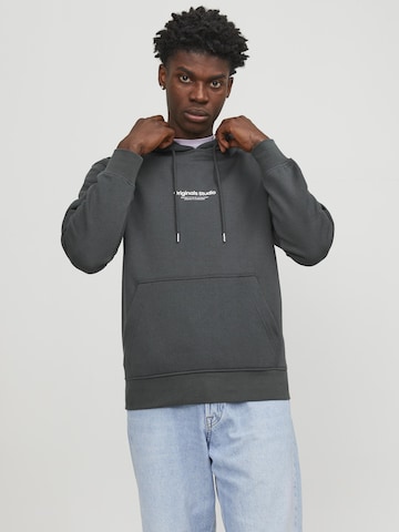 JACK & JONES Sweatshirt 'Vesterbro' in Grey: front