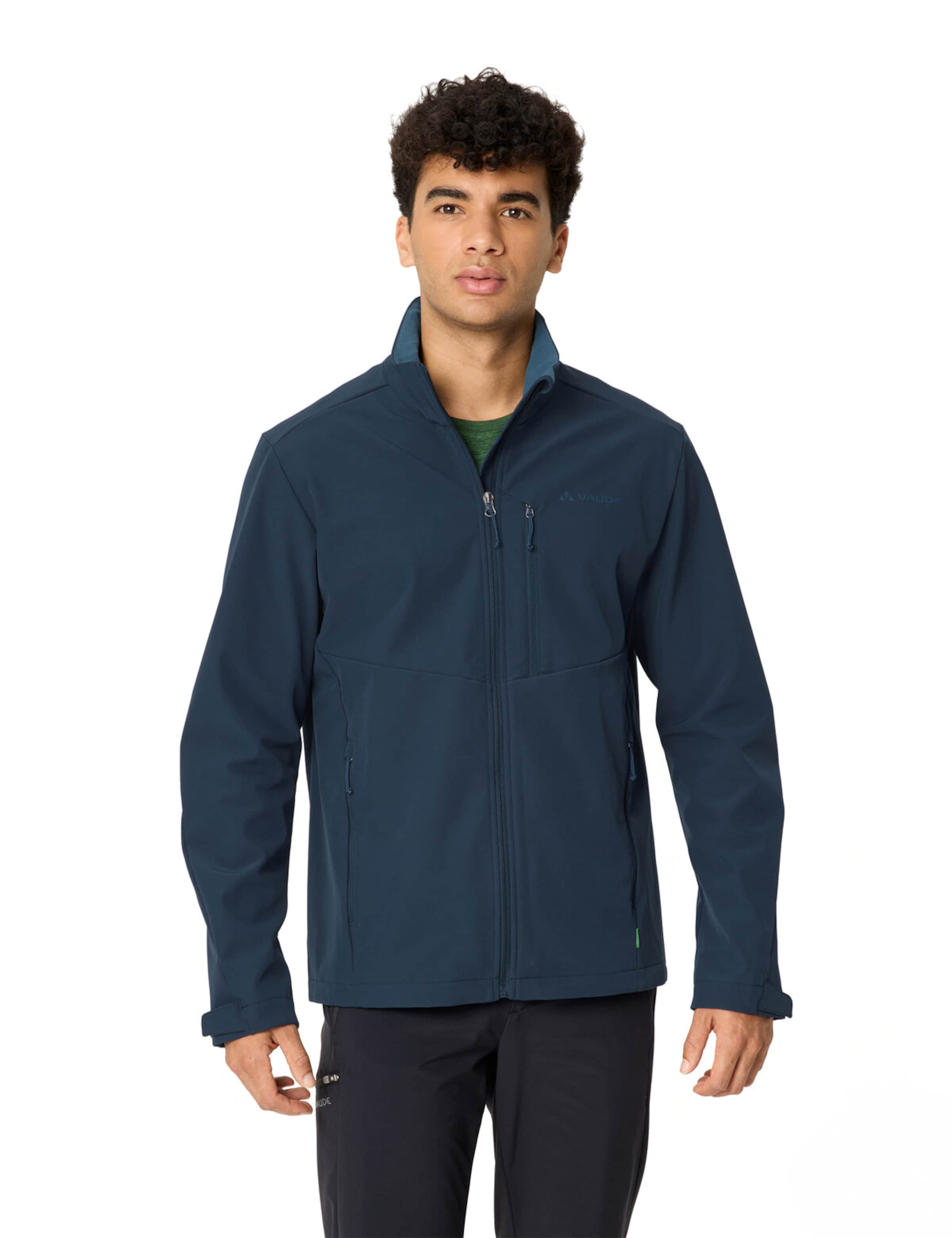 VAUDE Outdoorjas 'Cyclone V' in Blauw: voorkant