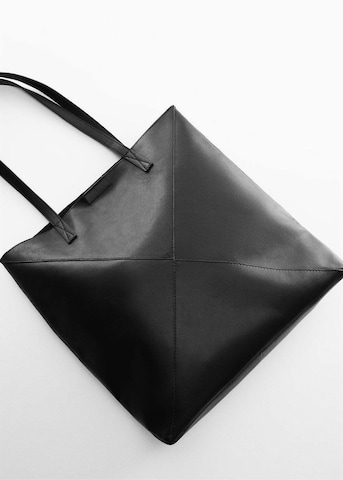 MANGO Nákupní taška 'Carbo' – černá