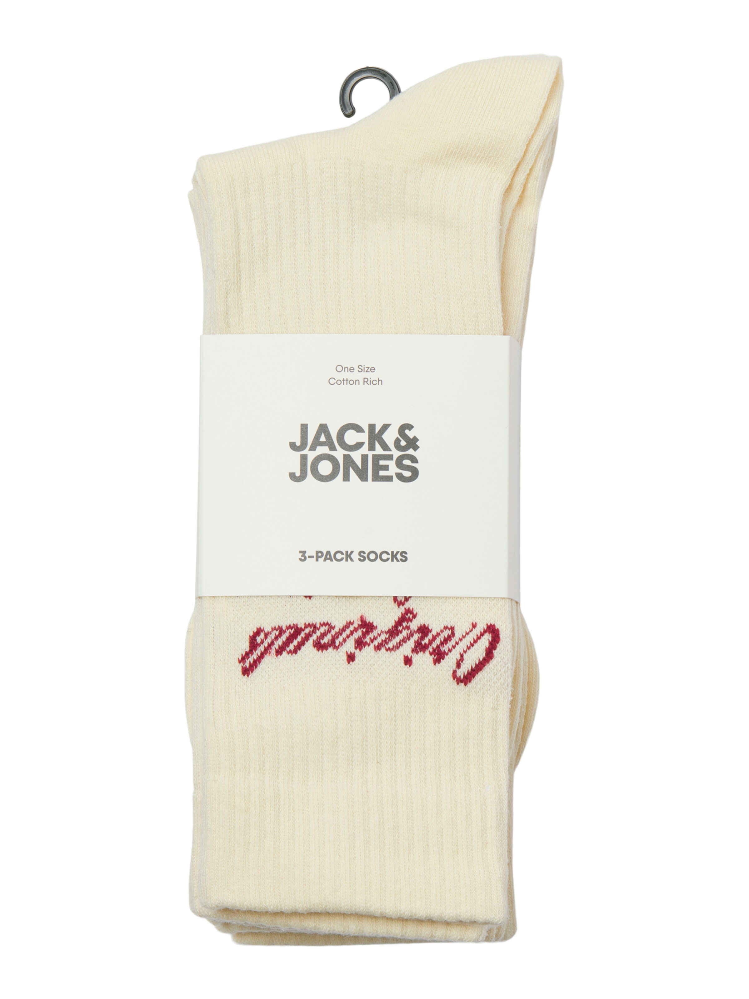 JACK & JONES Къси чорапи 'JACNORREBRO' в бяло